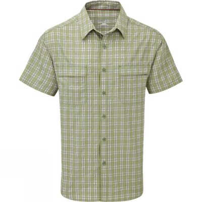 Camisa Royal Robbins Diablo Plaid Manga Corta Hombre - Verde - Chile LXB438560